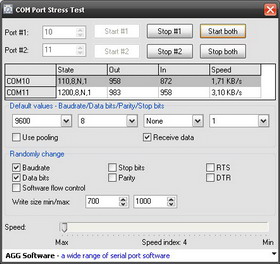Click to view COM Port Stress Test 1.4.3.907 screenshot
