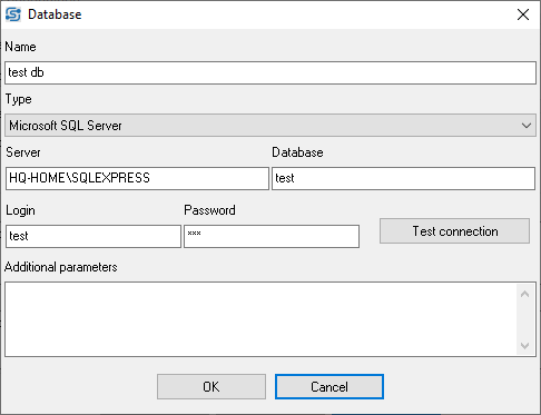 SQL Connection Settings