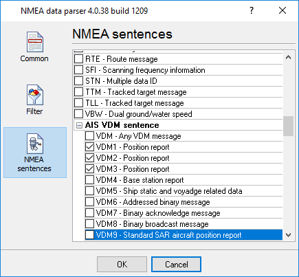 AIS data packets