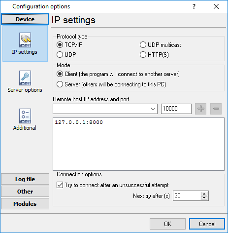 Data source settings