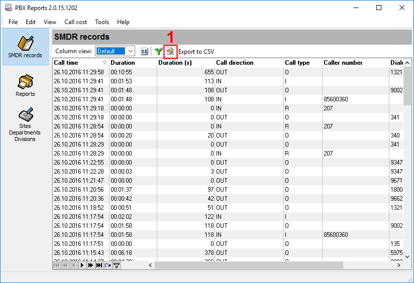 Windows 8 PBX Reports full