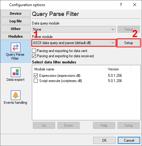 Enabling the parser