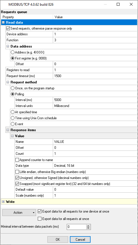 Тип данных word modbus