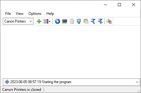 SNMP Data Logger main window